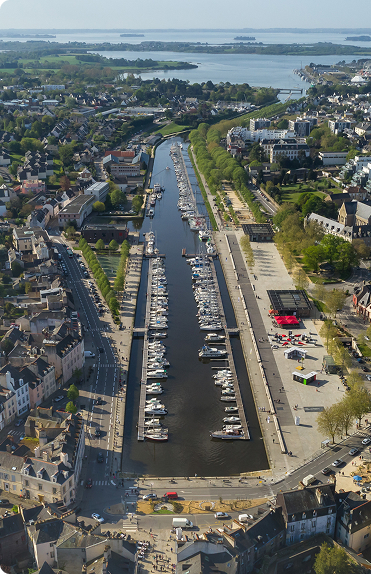 Vannes vue aérienne
